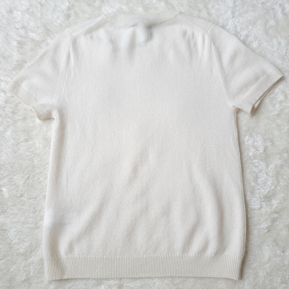 NWT Quince 100% Mongolian Cashmere Cloud Cocoon Tee, Ivory, S ☁️ - Picture 11 of 12